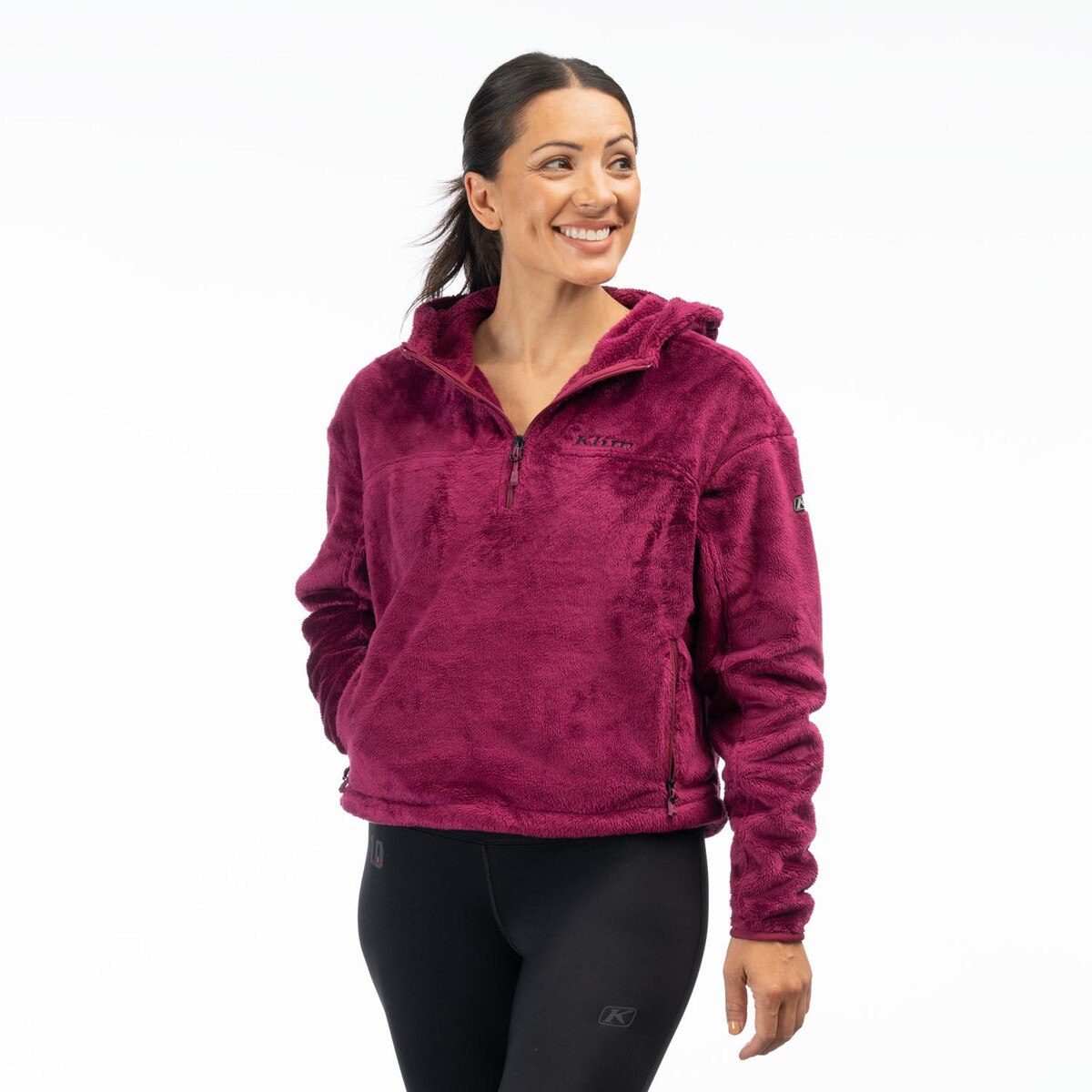 Klim - Cascade 1/4 Zip Crop Hoodie